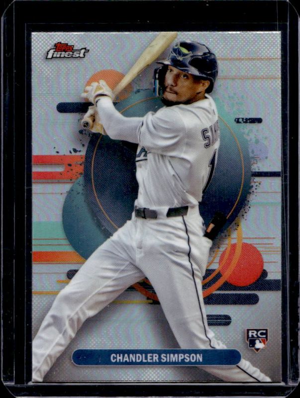 Chandler Simpson 2025 Topps Finest #177 Base Uncommon - Refractor Rookie RAW
