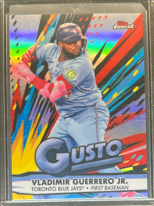 Ronald Acuna Jr. / Vladimir Guerrero Jr. 2025 Topps Finest #G-20 Gusto RAW
