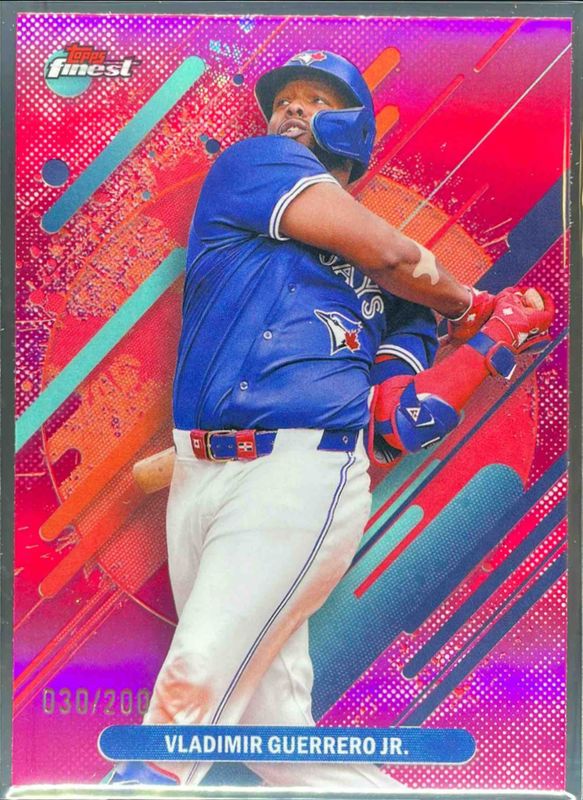 Ronald Acuna Jr. / Vladimir Guerrero Jr. 2025 Topps Finest #235 Base Rare - Magenta /200 RAW