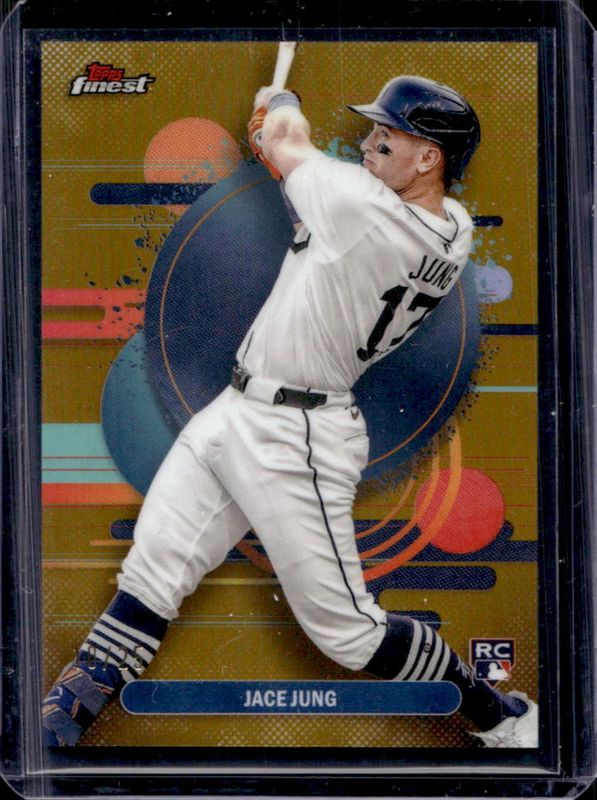 Jace Jung 2025 Topps Finest #191 Base Uncommon - Gold Refractor /25 Rookie RAW