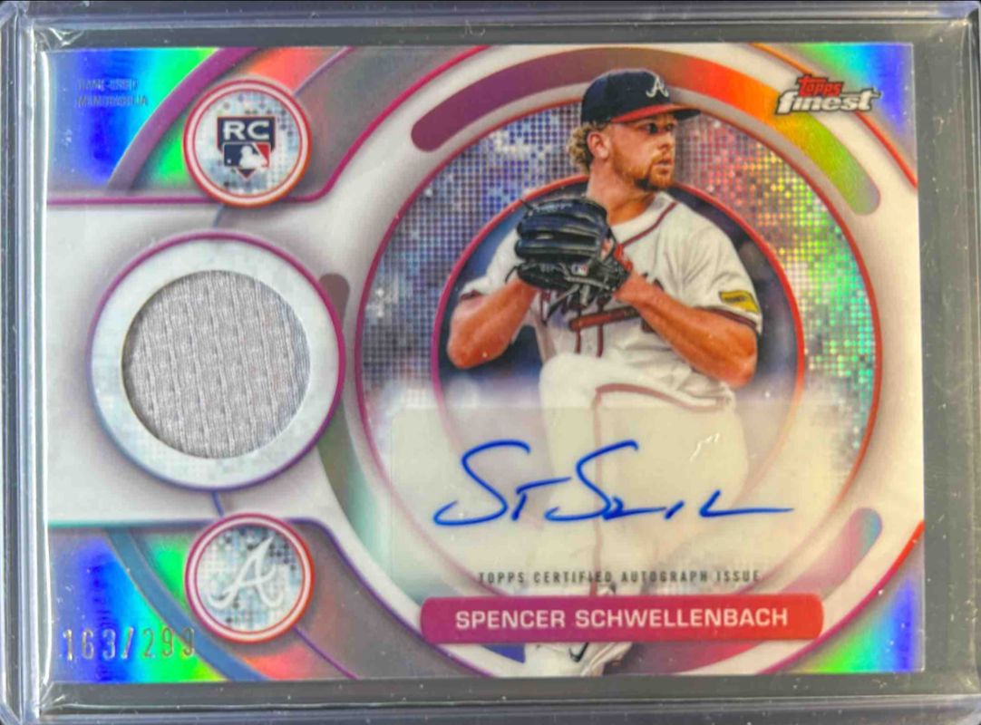 Spencer Schwellenbach 2025 Topps Finest #RAJR-SS Rookie Autographs Relic /299 RAW