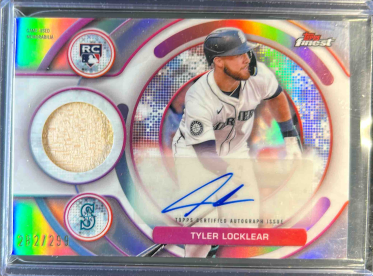 Tyler Locklear 2025 Topps Finest #RAJR-TL Rookie Autographs Relic /299 ...