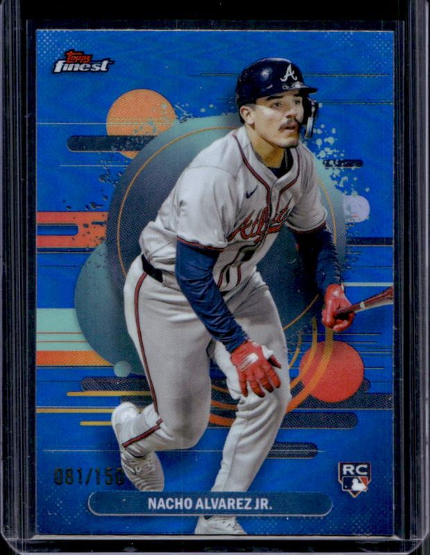 Nacho Alvarez Jr. 2025 Topps Finest #140 Base Uncommon - Blue Refractor /150 Rookie RAW