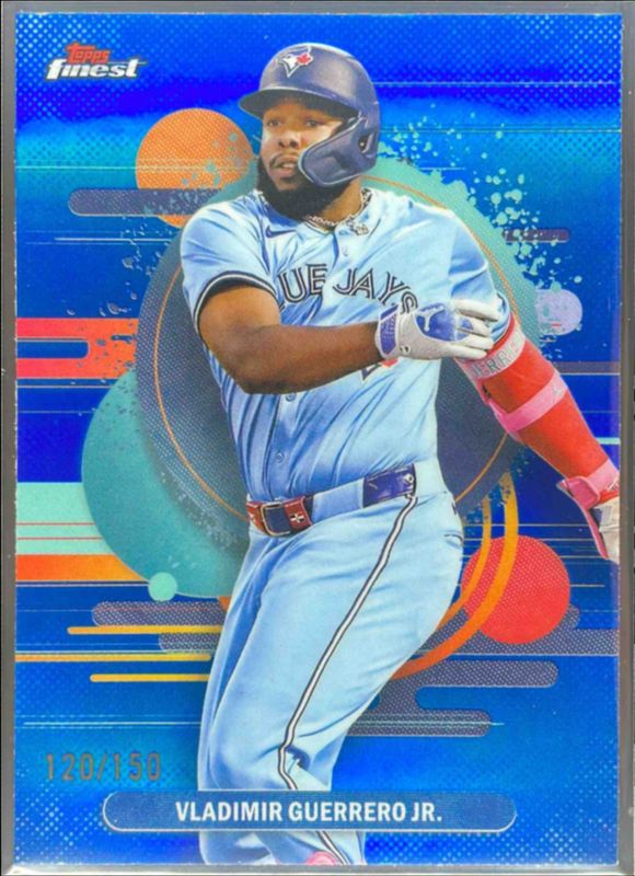 Ronald Acuna Jr. / Vladimir Guerrero Jr. 2025 Topps Finest #106 Base Uncommon - Blue Refractor /150 RAW