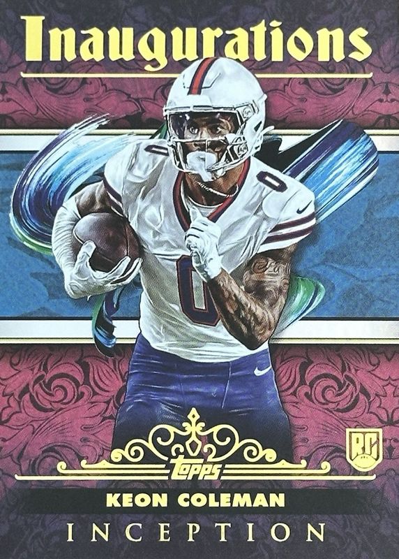 Keon Coleman 2024 Topps Inception #I-9 Inaugurations Rookie RAW