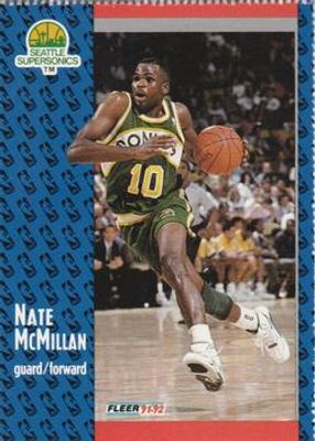 1991 Fleer Seattle SuperSonics Team Sheet SGA #361 Base