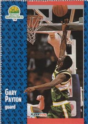 1991 Fleer Seattle SuperSonics Team Sheet SGA #194 Base