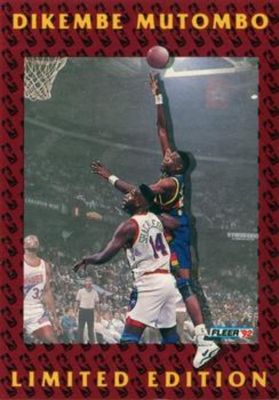 1991 Fleer #1 Dikembe Mutombo Limited Edition