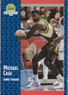 1991 Fleer Seattle SuperSonics Team Sheet SGA #358 Base