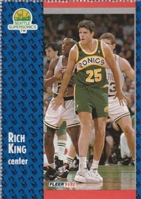 1991 Fleer Seattle SuperSonics Team Sheet SGA #360 Base