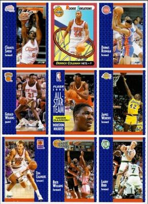1991 Fleer Wheaties #7 9 card Collector Sheets