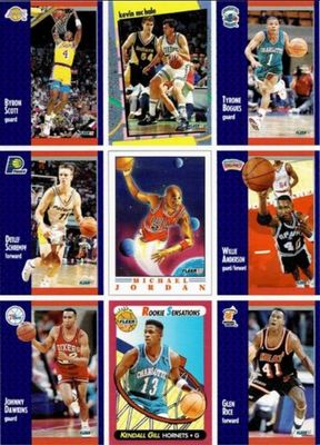 1991 Fleer Wheaties #6 9 card Collector Sheets