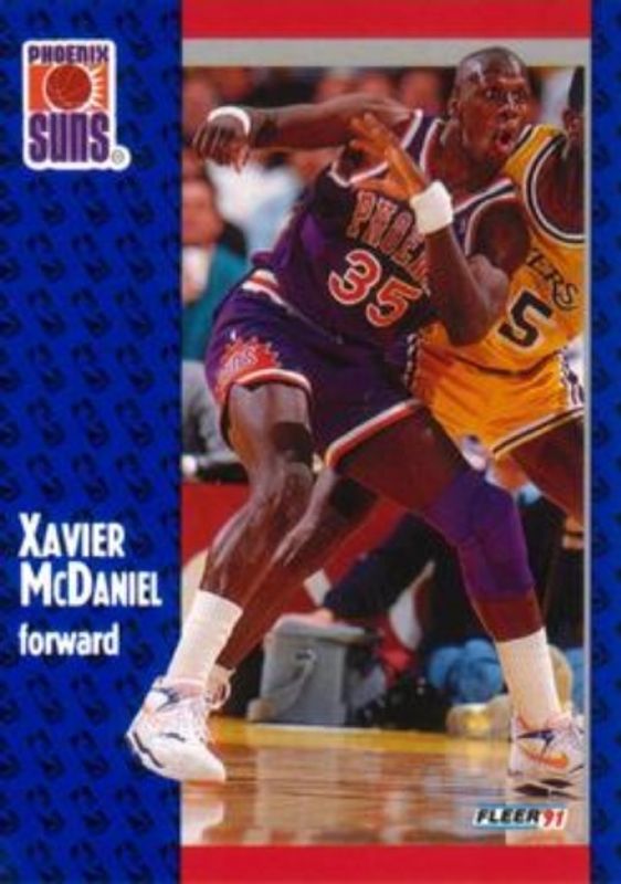 Xavier McDaniel 1991 Fleer #164 Base RAW