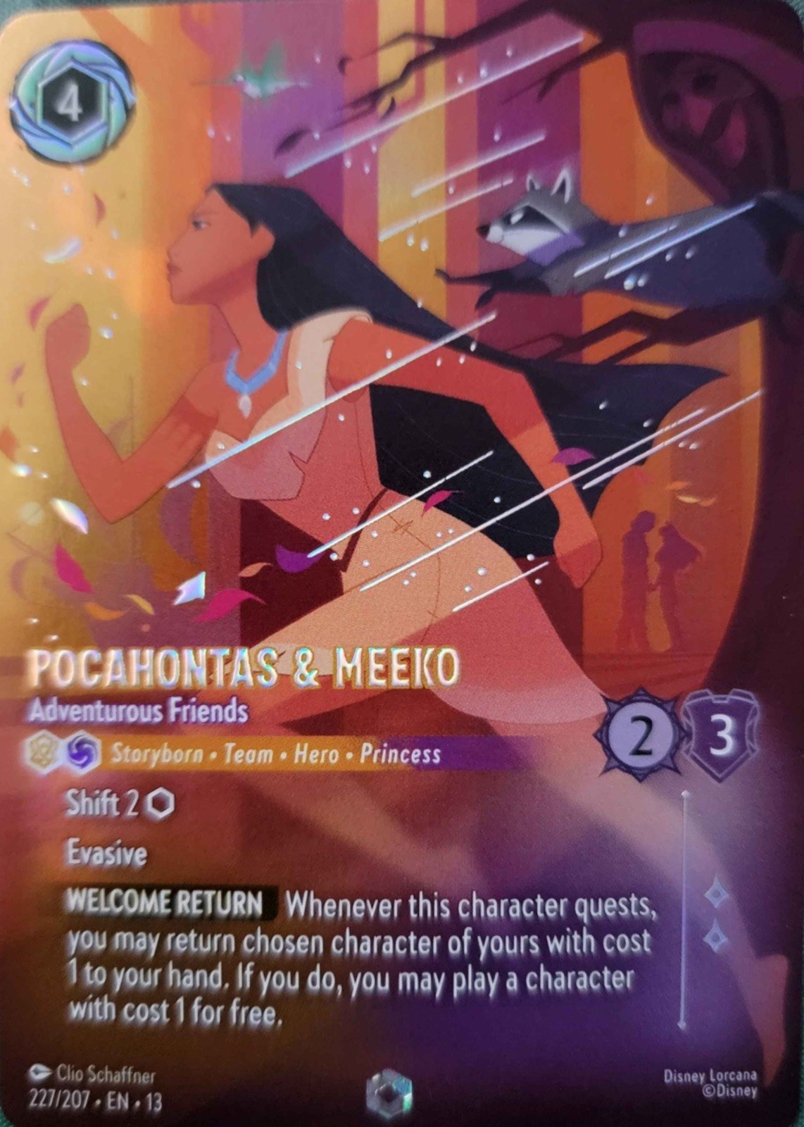 Disney Lorcana ポカホンタス＆ミーコ エンチャンテッド Pocahontas