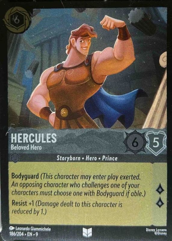 Hercules - Beloved Hero 2025 Fabled #186/204 Cold Foil Price Guide - Sports  Card Investor