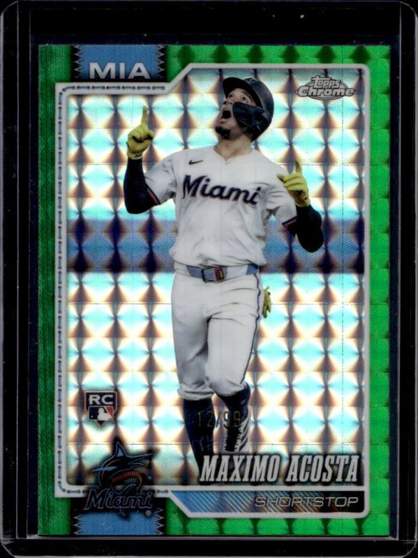 2026 Topps Chrome #239 Green Geometric Refractor /99