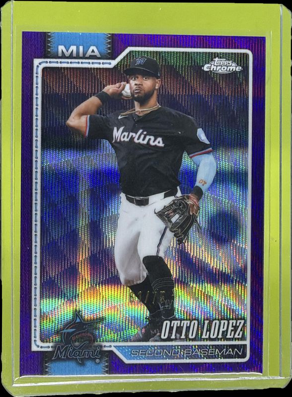 2026 Topps Chrome #116 Purple Wave Refractor /75