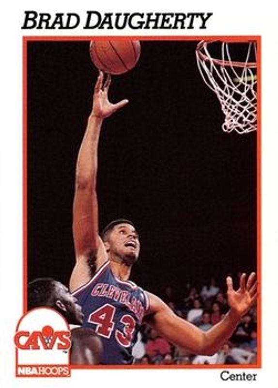 Brad Daugherty 1991 Hoops #36 Base RAW
