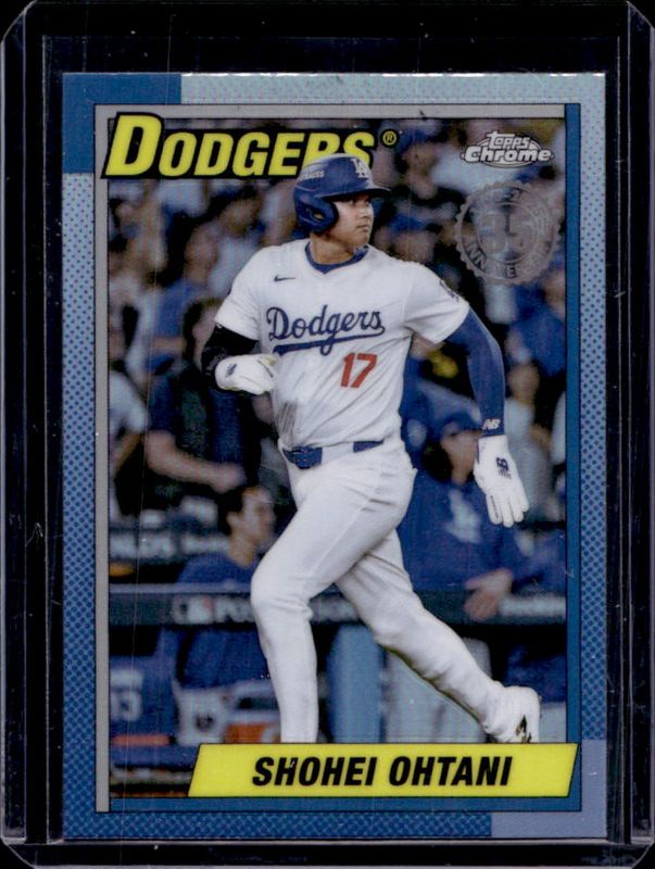 Shohei Ohtani 2025 Topps Chrome Logofractor Edition #90CB-7 1990 Baseball RAW