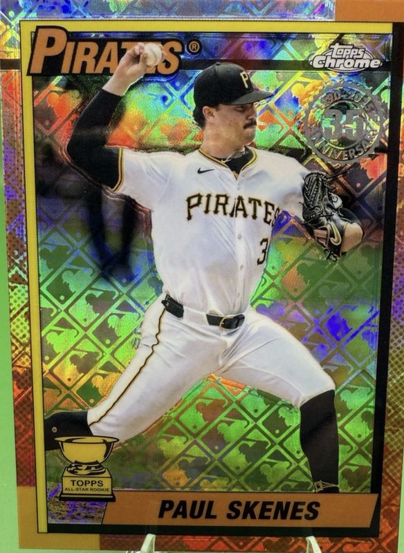 Paul Skenes 2025 Topps Chrome Logofractor Edition #90CB-13 1990 Baseball RAW