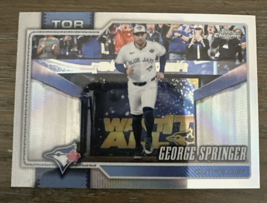 George Springer 2026 Topps Chrome #253 Image Variation Price Guide ...