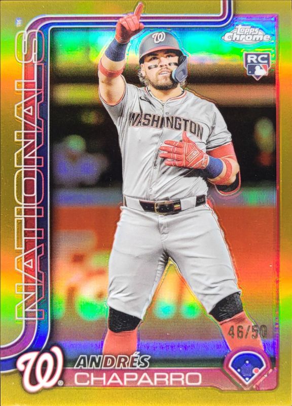 2025 Topps Chrome Logofractor Edition #187 Gold Refractor /50