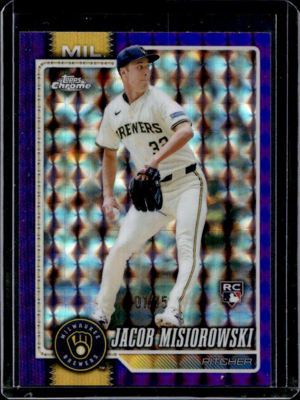 2026 Topps Chrome #196 Purple Geometric Refractor /75