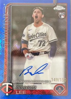 2025 Topps Chrome Logofractor Edition #RA-BL Rookie Autographs - Blue Refractor /150