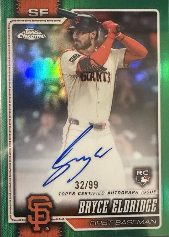 2026 Topps Chrome #RA-BE Rookie Autographs - Green Refractor /99