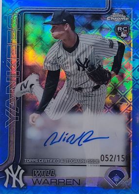 2025 Topps Chrome Logofractor Edition #RA-WWA Rookie Autographs - Blue Refractor /150