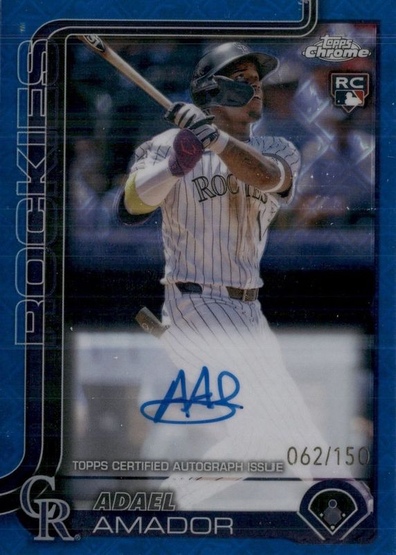 2025 Topps Chrome Logofractor Edition #RA-AA Rookie Autographs - Blue Refractor /150