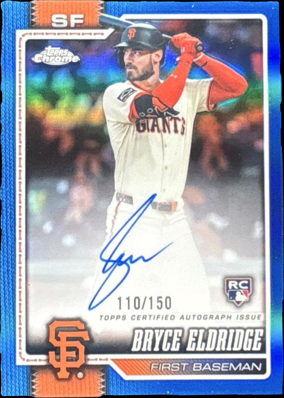2026 Topps Chrome #RA-BE Rookie Autographs - Blue Refractor /150