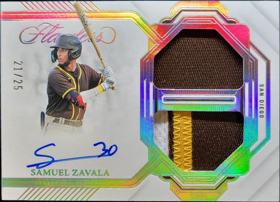 2024 Flawless #DMA-SZ 2023 Panini Flawless Baseball - Dual Memorabilia Autographs /25