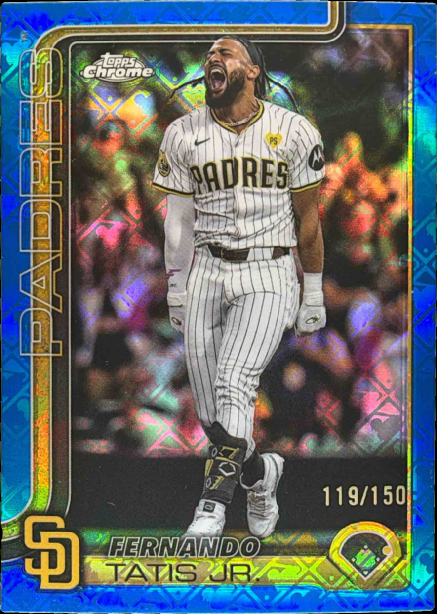 Fernando Tatis Jr. 2025 Topps Chrome Logofractor Edition #159 Blue ...