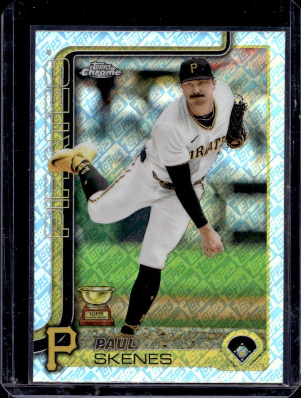 Paul Skenes 2025 Topps Chrome Logofractor Edition #300 Base RAW
