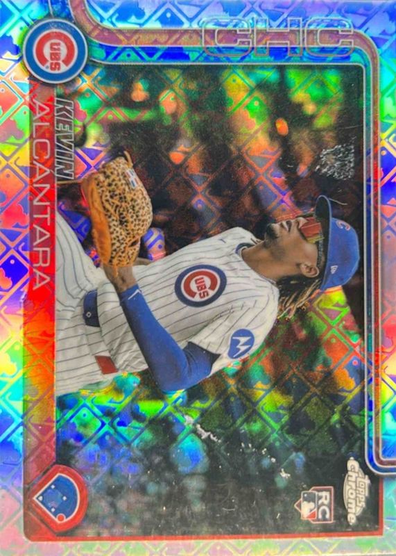Kevin Alcantara 2025 Topps Chrome Logofractor Edition #173 Image Variation Rookie RAW