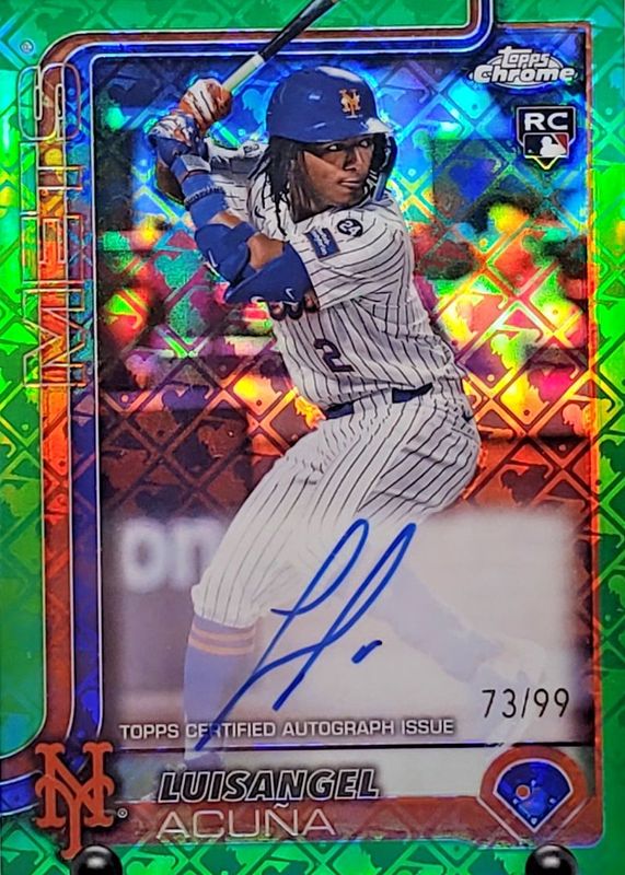 2025 Topps Chrome Logofractor Edition #RA-LA Rookie Autographs - Green Refractor /99