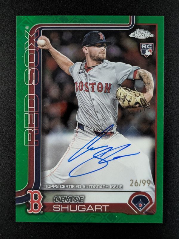 2025 Topps Chrome Logofractor Edition #RA-CS Rookie Autographs - Green Refractor /99