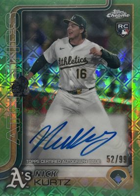 2025 Topps Chrome Logofractor Edition #RA-KU Rookie Autographs - Green Refractor /99