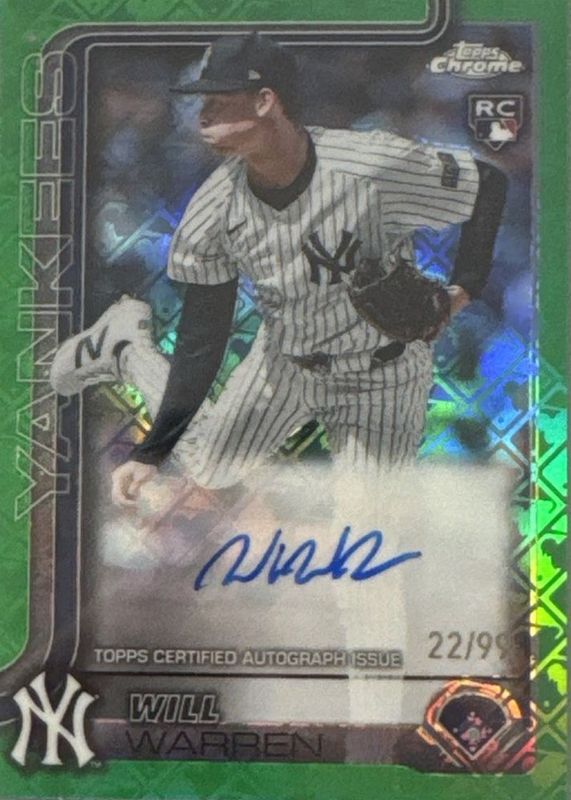 2025 Topps Chrome Logofractor Edition #RA-WWA Rookie Autographs - Green Refractor /99