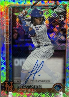 2025 Topps Chrome Logofractor Edition #RA-LA Rookie Autographs