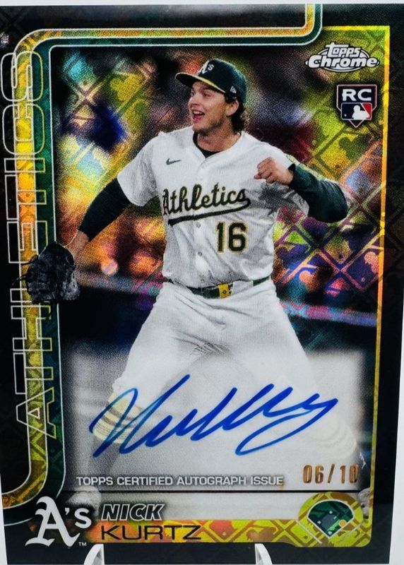 Nick Kurtz 2025 Topps Chrome Logofractor Edition #RA-KU Rookie 