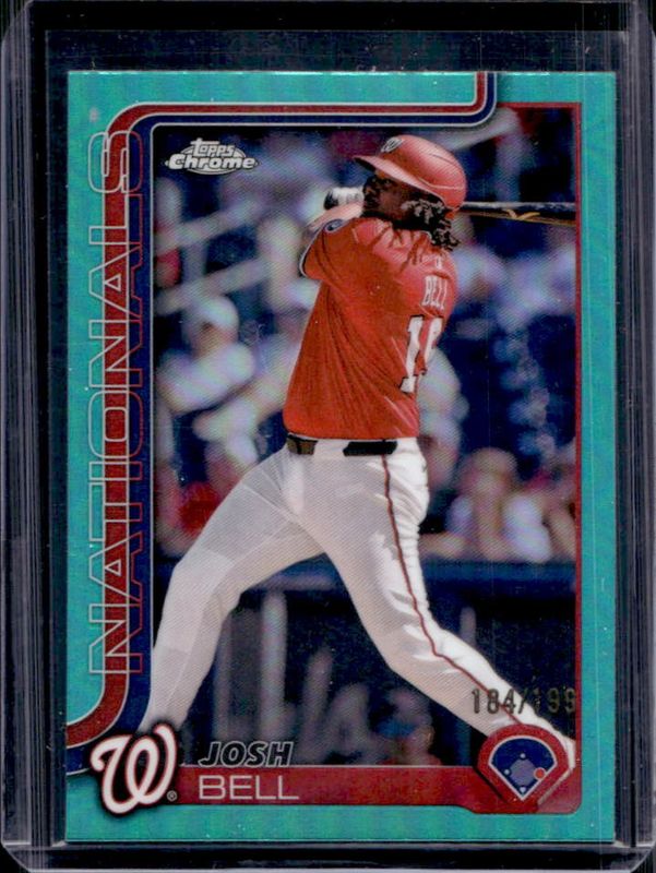 Josh Bell 2025 Topps Chrome Logofractor Edition #263 Aqua Refractor /199 RAW