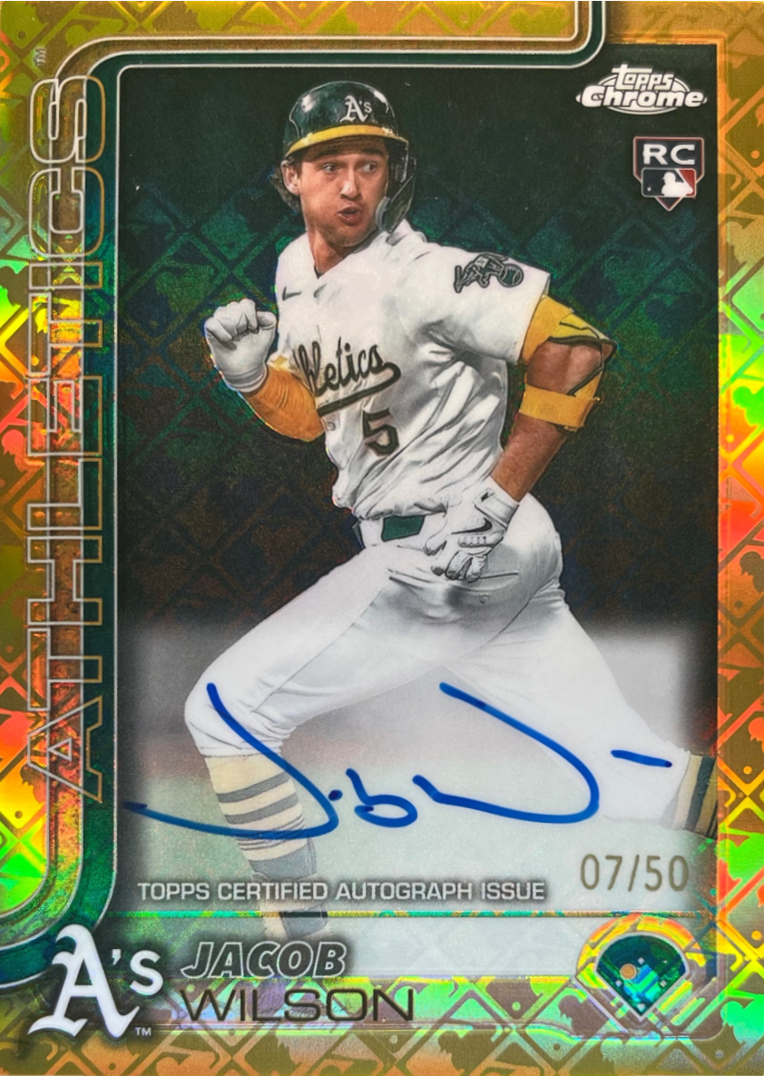 Jacob Wilson 2025 Topps Chrome Logofractor Edition #RA-JWI Rookie
