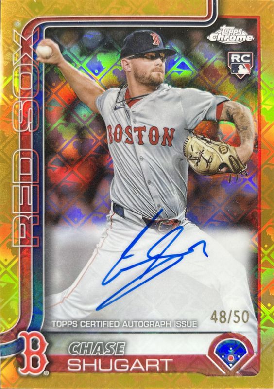 2025 Topps Chrome Logofractor Edition #RA-CS Rookie Autographs - Gold Refractor /50