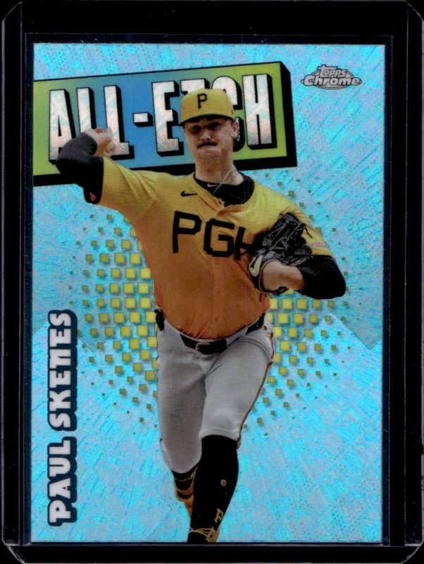 Paul Skenes 2025 Topps Chrome Logofractor Edition #CAE-18 Chrome All-Etch RAW
