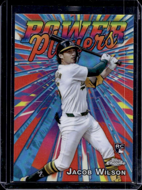 Jacob Wilson 2025 Topps Chrome Logofractor Edition #PP-22 Power Players Rookie RAW