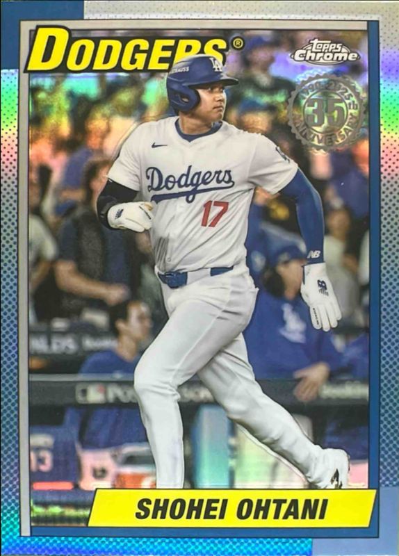 Shohei Ohtani 2025 Topps Chrome #90CB-7 1990 Baseball RAW
