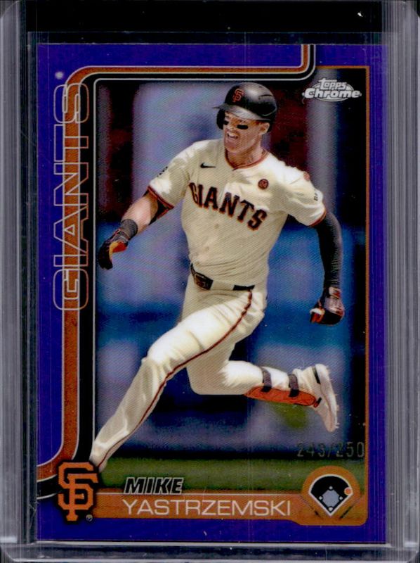 Mike Yastrzemski 2025 Topps Chrome #40 Purple Refractor /250 Price