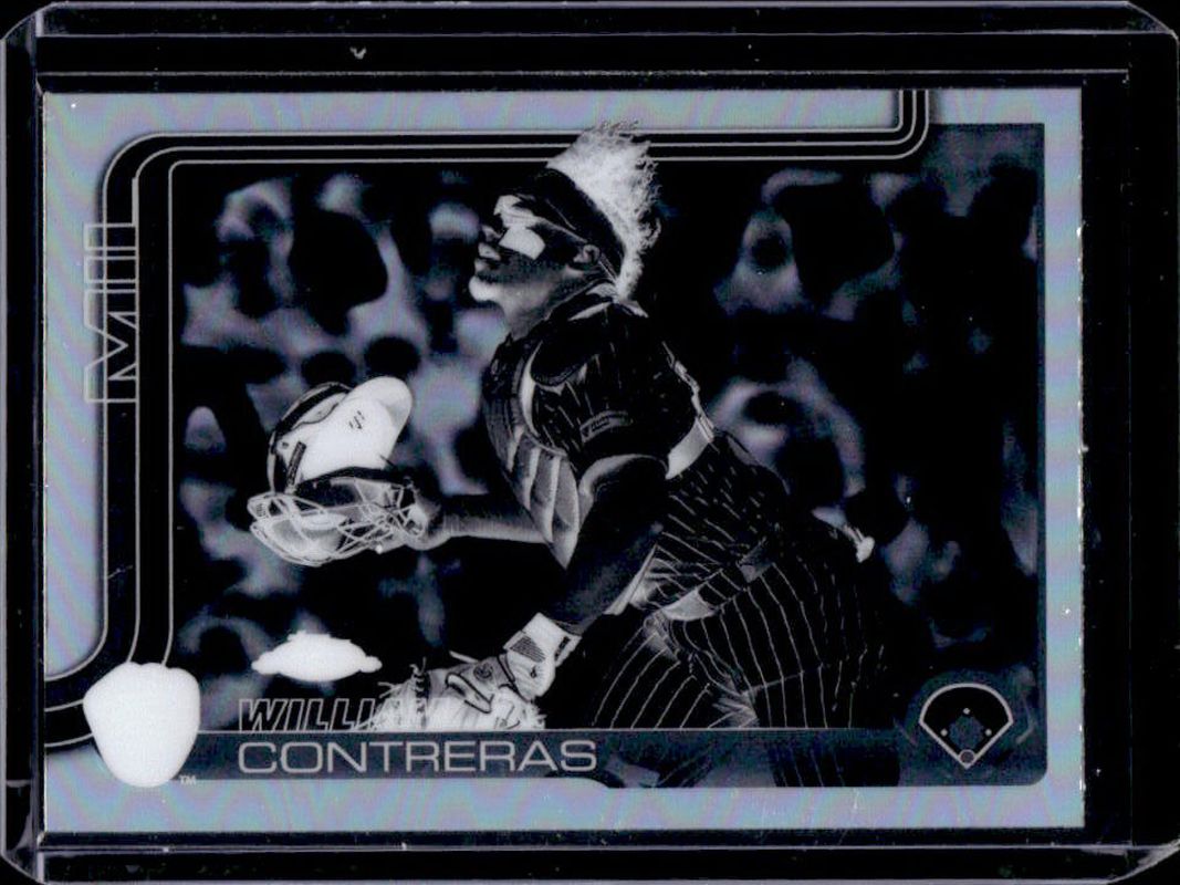 William Contreras 2025 Topps Chrome #25 Negative Refractor RAW